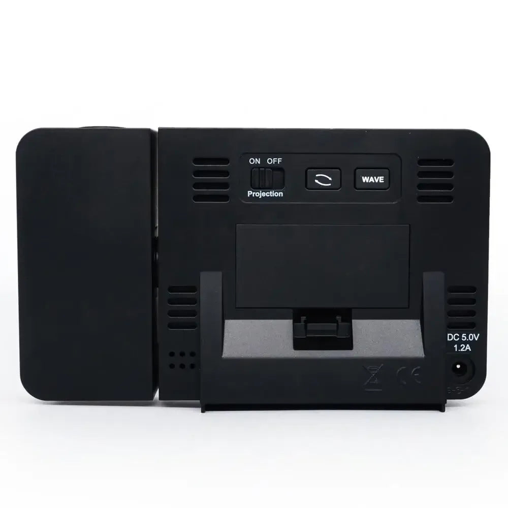 Digital Projection Alarm Clock with USB Charger | Dimmable LED Display, Thermometer & Dual Alarm