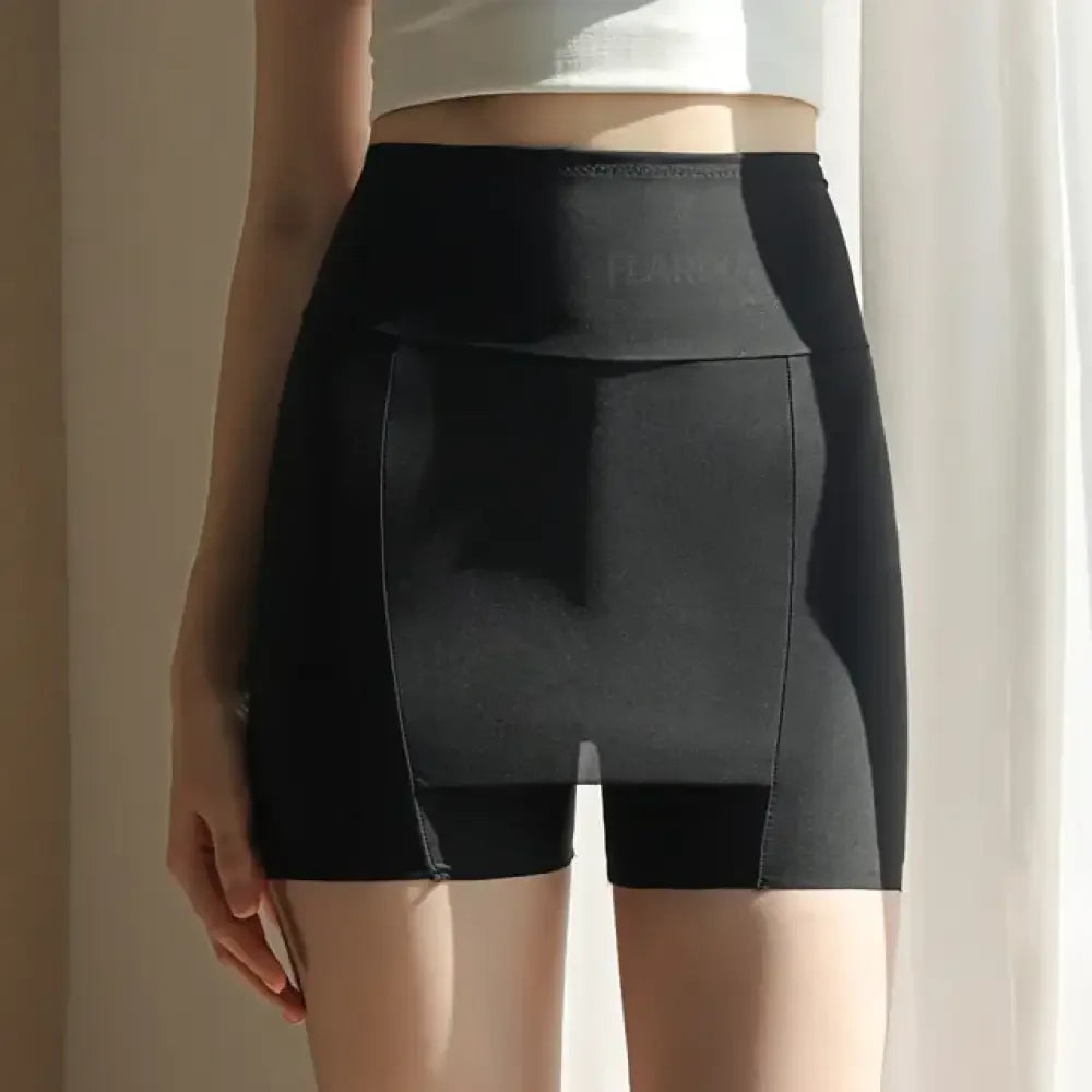 Double-layer Front Crotch Ice Silk Safety Shorts