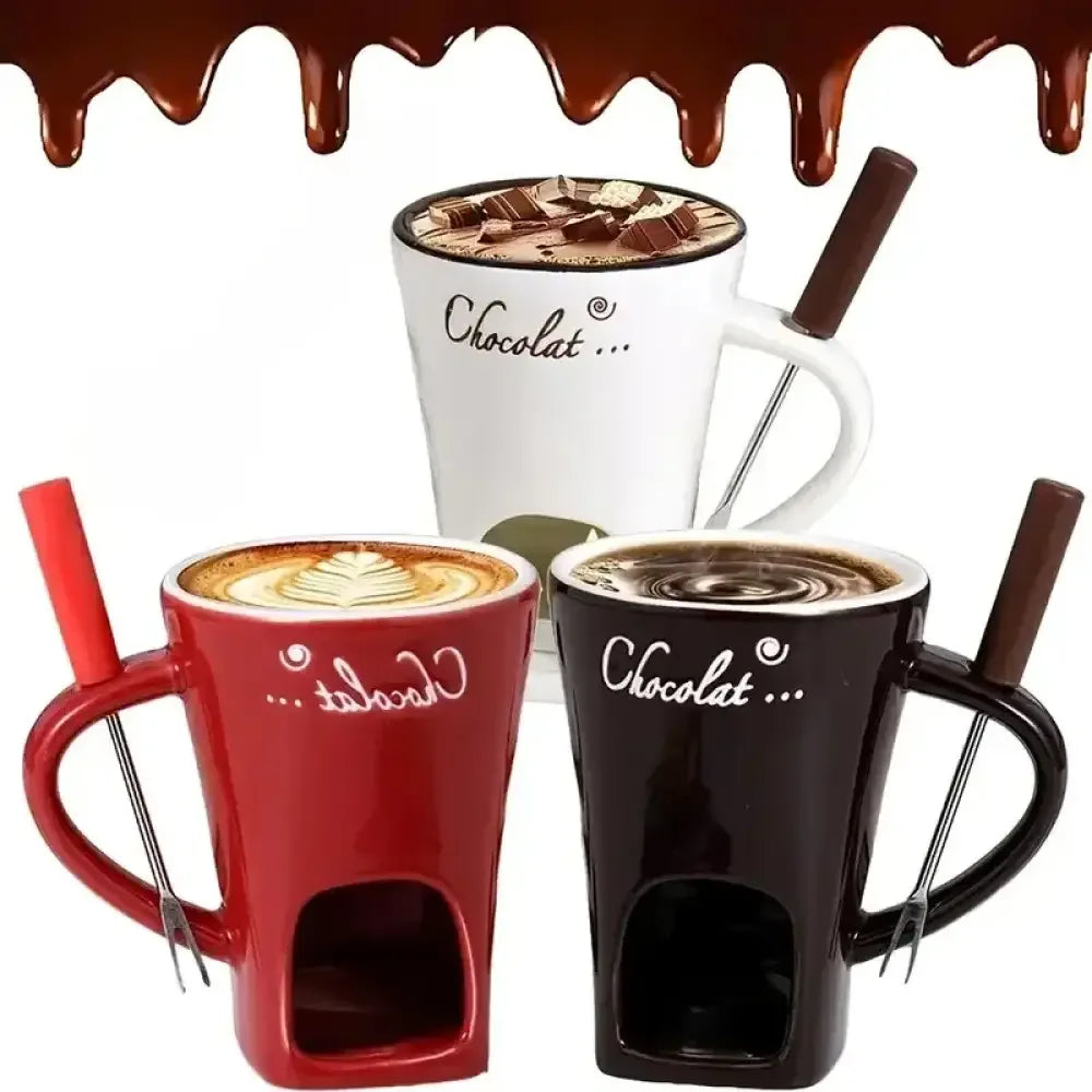 Double-Layer Heat-Resistant Ceramic Cup | Anti-Scald Design for Coffee, Tea