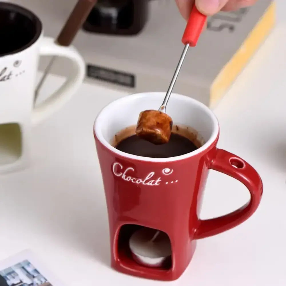 Double-Layer Heat-Resistant Ceramic Cup | Anti-Scald Design for Coffee, Tea