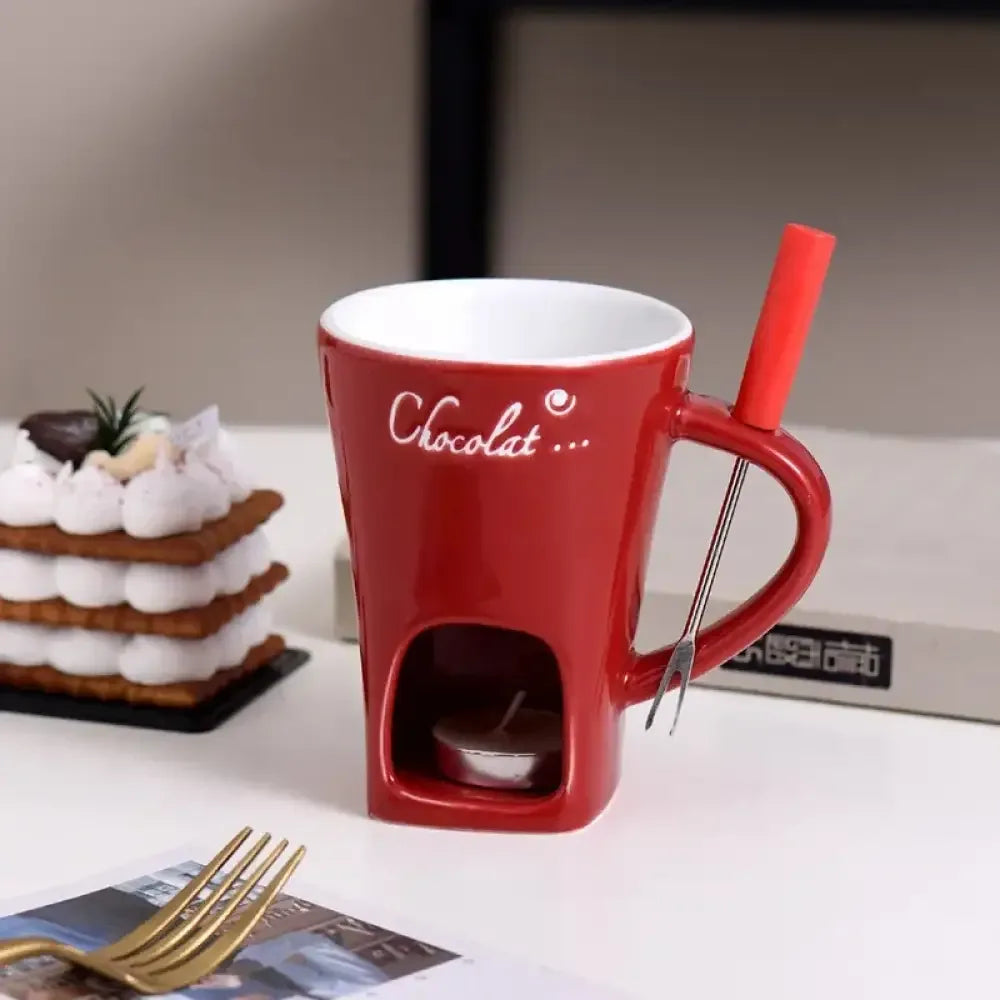 Double-Layer Heat-Resistant Ceramic Cup | Anti-Scald Design for Coffee, Tea