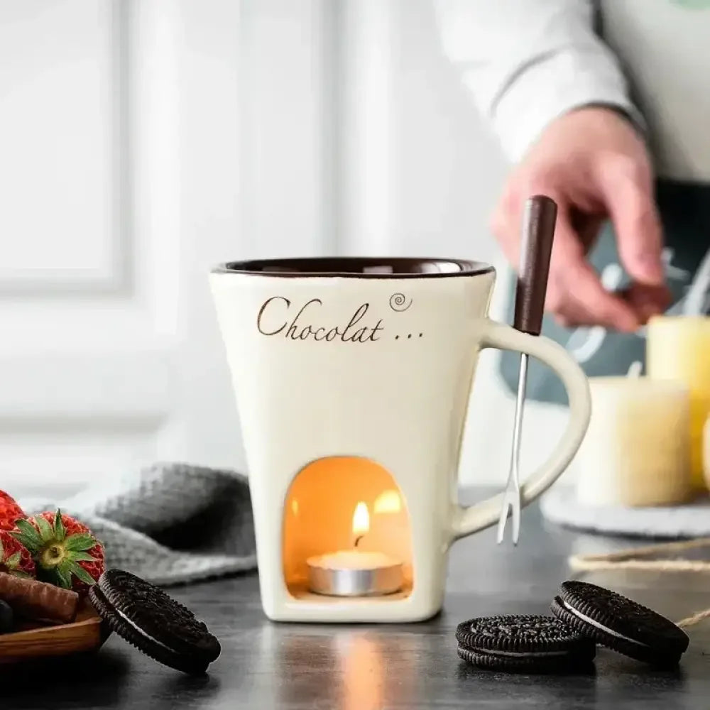Double-Layer Heat-Resistant Ceramic Cup | Anti-Scald Design for Coffee, Tea