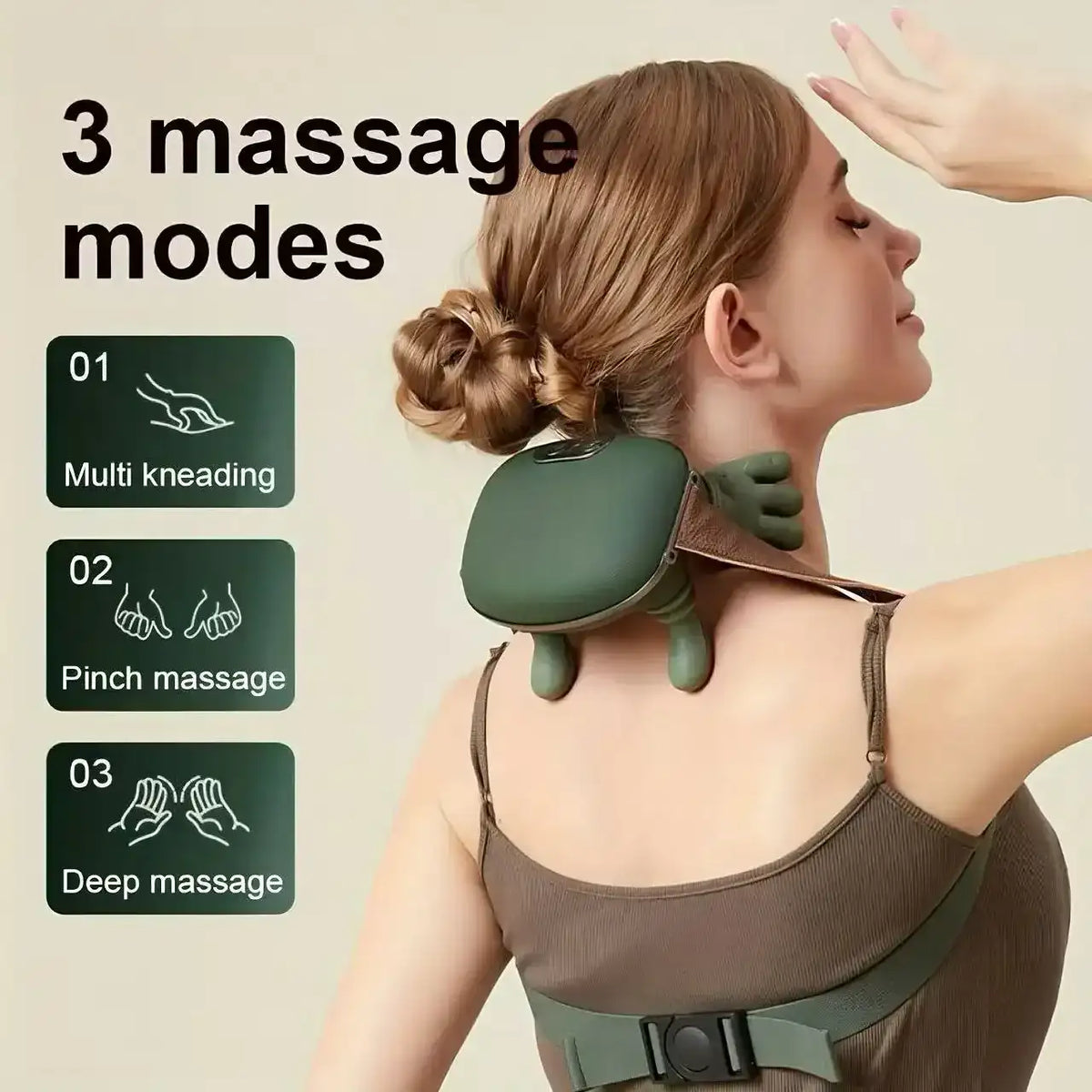 Wearable Neck & Trapezius Massager - 4D Kneading