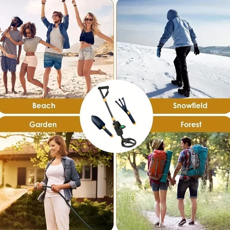 Portable Metal Detector – Adjustable, Waterproof Coil