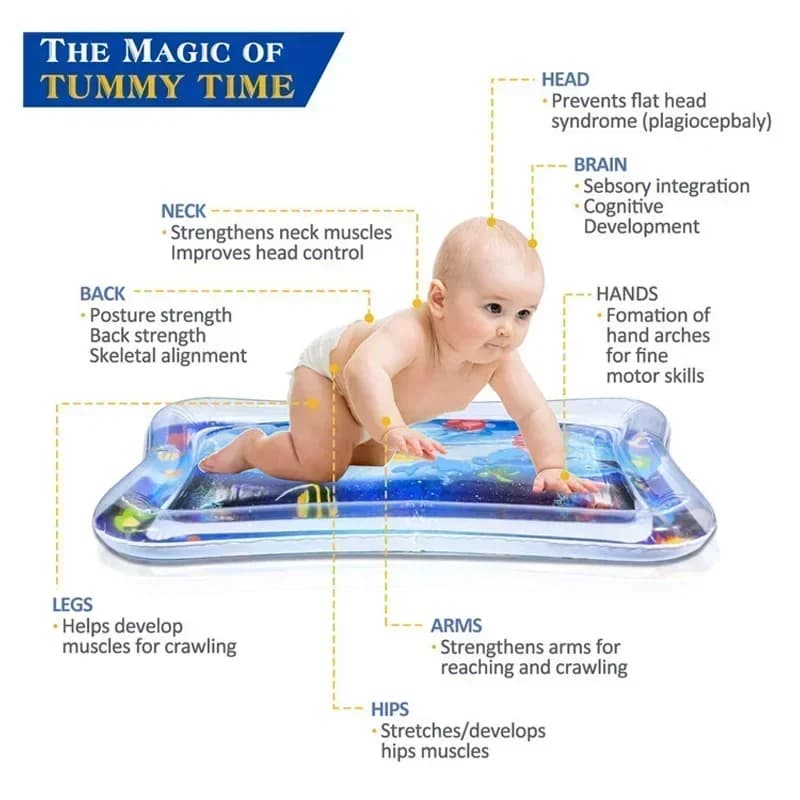 Tummy Time Water Inflatable Baby Play Mat