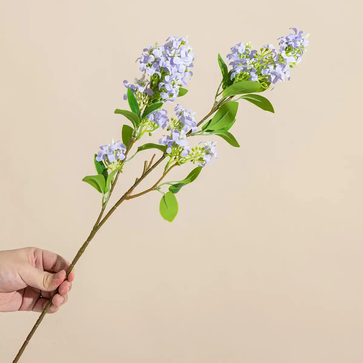 Silk Lilac Artificial Flower Stems - 3pcs Wedding Bouquet Home Decor