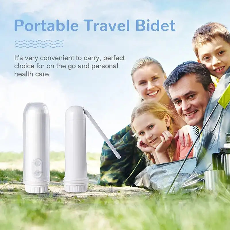 Travel Portable Electric Bidet Sprayer — 180° Nozzle, Auto Decompression