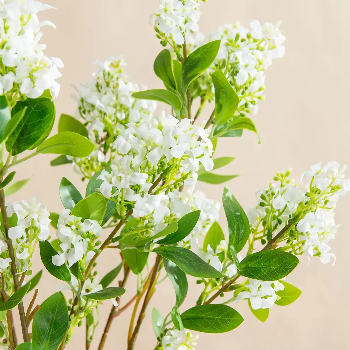 Silk Lilac Artificial Flower Stems - 3pcs Wedding Bouquet Home Decor