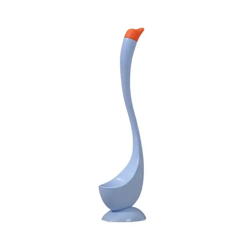 Swan Toilet Brush Set with Holder - Dense Bristles & Long Handle