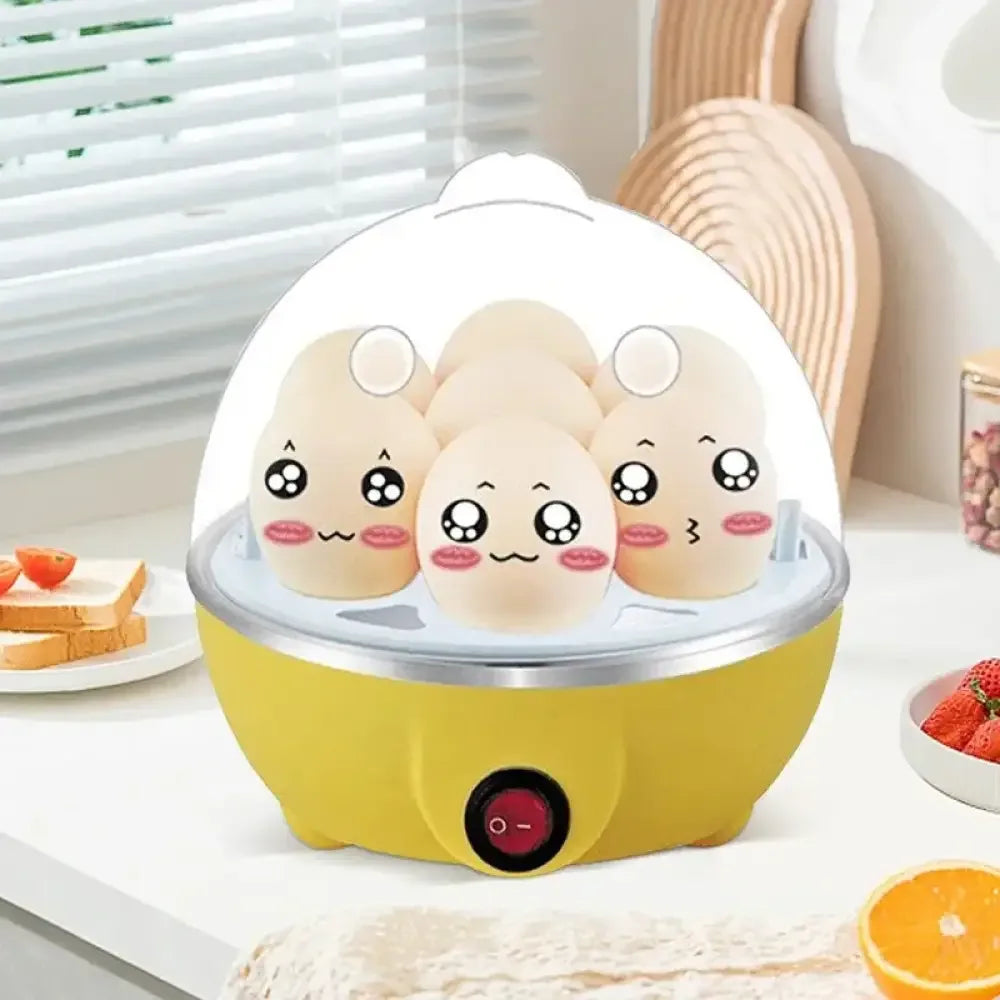 Egg Cooker with Automatic Power Off – 7 Egg Multi-Functional Steamer for Boiled Eggs, Custard & Breakfast