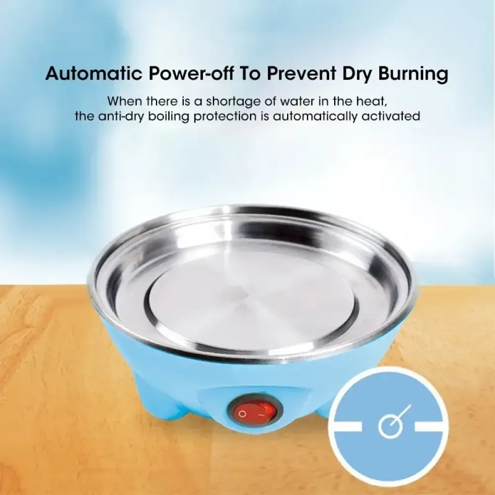 Egg Cooker with Automatic Power Off – 7 Egg Multi-Functional Steamer for Boiled Eggs, Custard & Breakfast