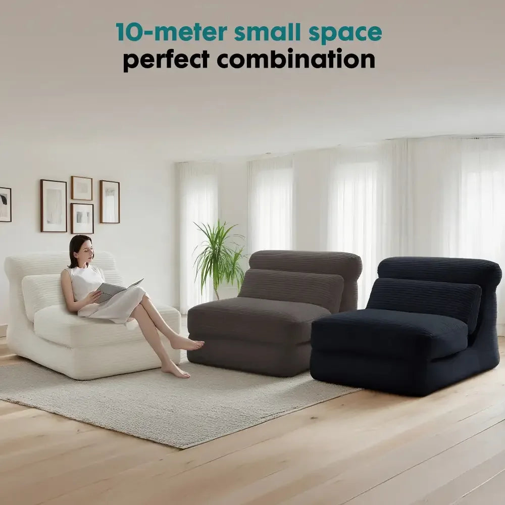 Ergonomic Folding Sofa Bed – Corduroy Convertible Sleeper Chair