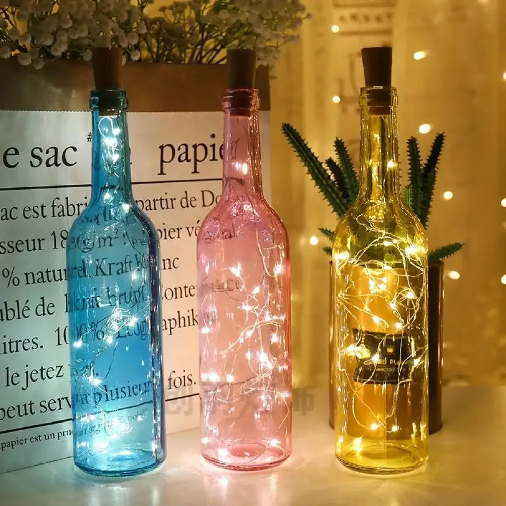 Fairy Wine Bottle Cork String Twinkle Lights