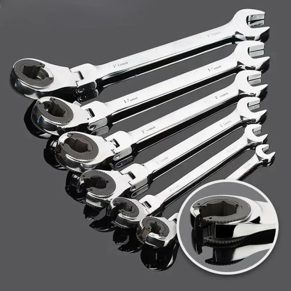 Flexible Head Tubing Ratchet Wrench
