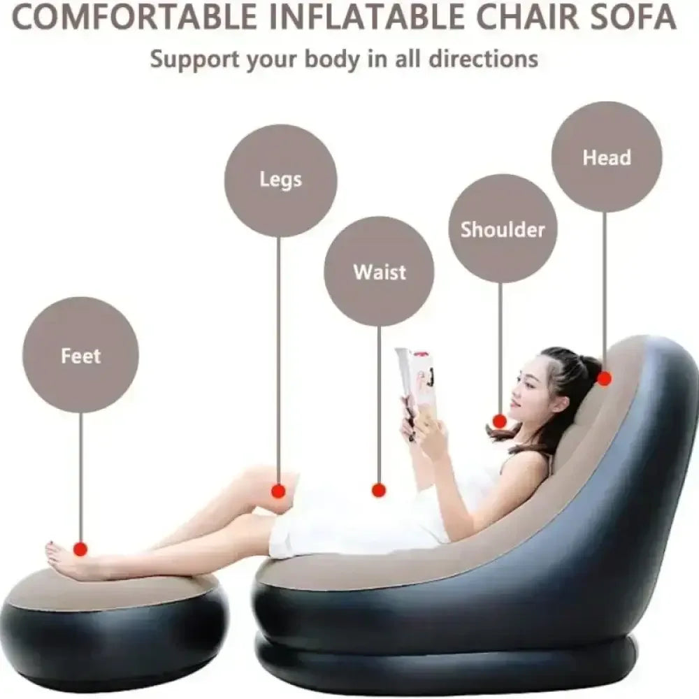 Foldable Lazy Couch Sofa Bean Bag