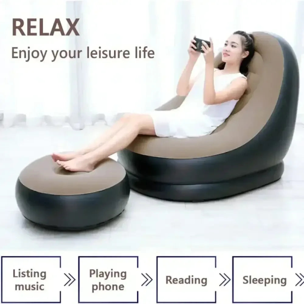 Foldable Lazy Couch Sofa Bean Bag
