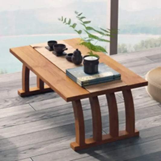 Foldable Low Tea Table – Japanese Tatami Bamboo Kang Table Bay Window