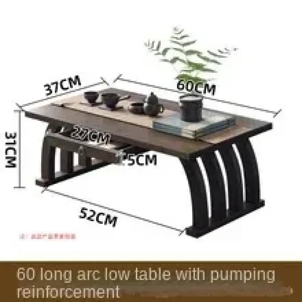 Foldable Low Tea Table – Japanese Tatami Bamboo Kang Table Bay Window