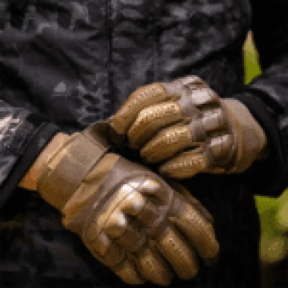 Full Finger Tactical Gloves for Men | Non-Slip Rubber Protection, Touch Screen Compatible