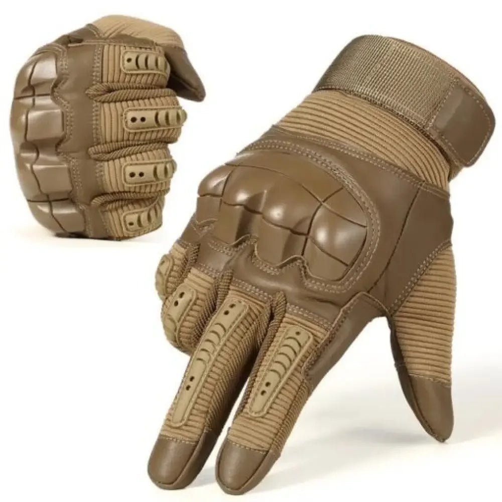 Full Finger Tactical Gloves for Men | Non-Slip Rubber Protection, Touch Screen Compatible