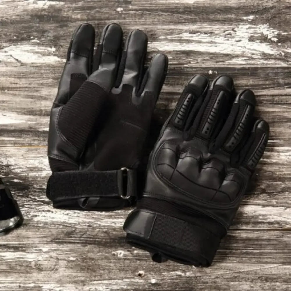 Full Finger Tactical Gloves for Men | Non-Slip Rubber Protection, Touch Screen Compatible