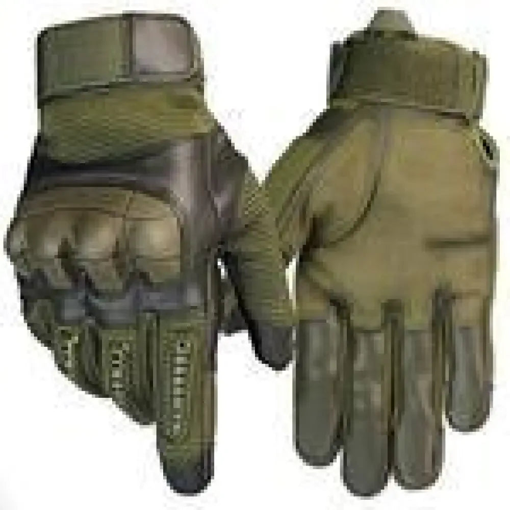 Full Finger Tactical Gloves for Men | Non-Slip Rubber Protection, Touch Screen Compatible