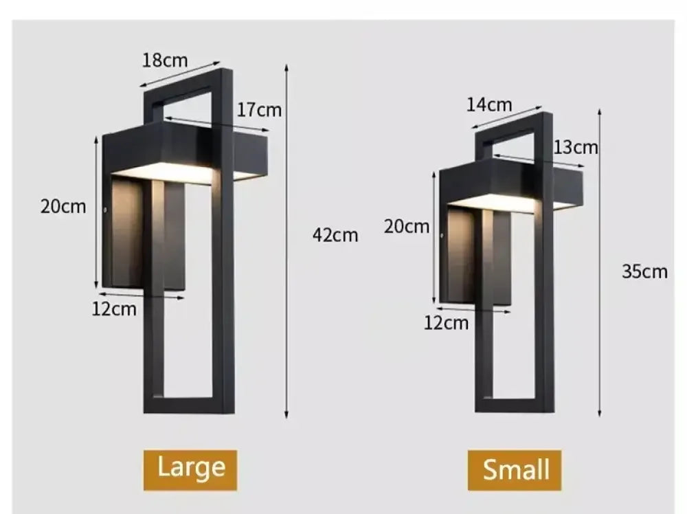 Geometric Courtyard IP65 Wall Lamp