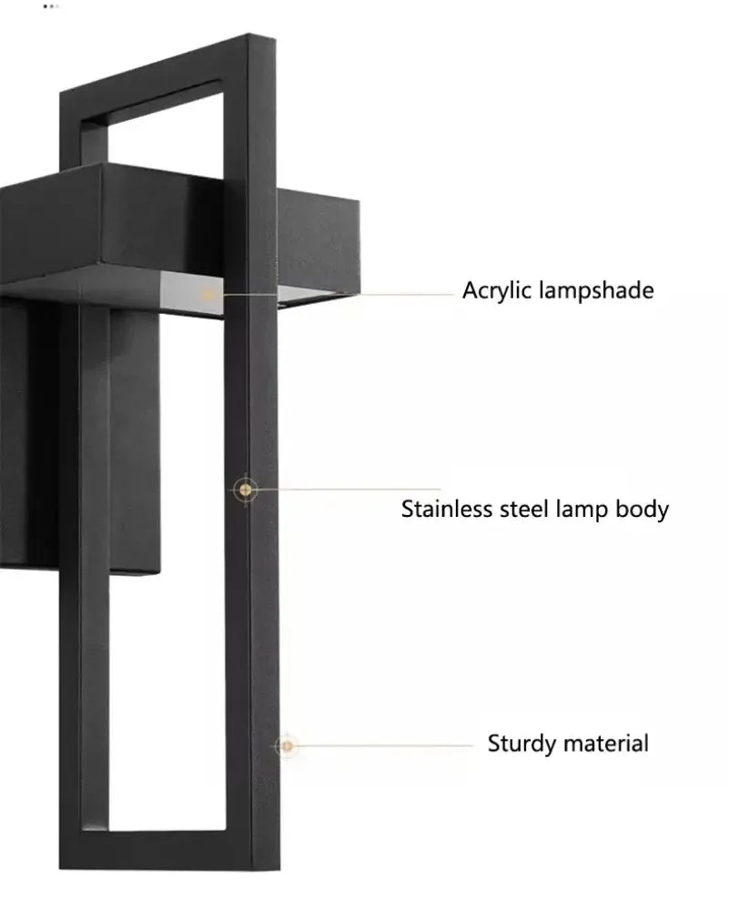 Geometric Courtyard IP65 Wall Lamp