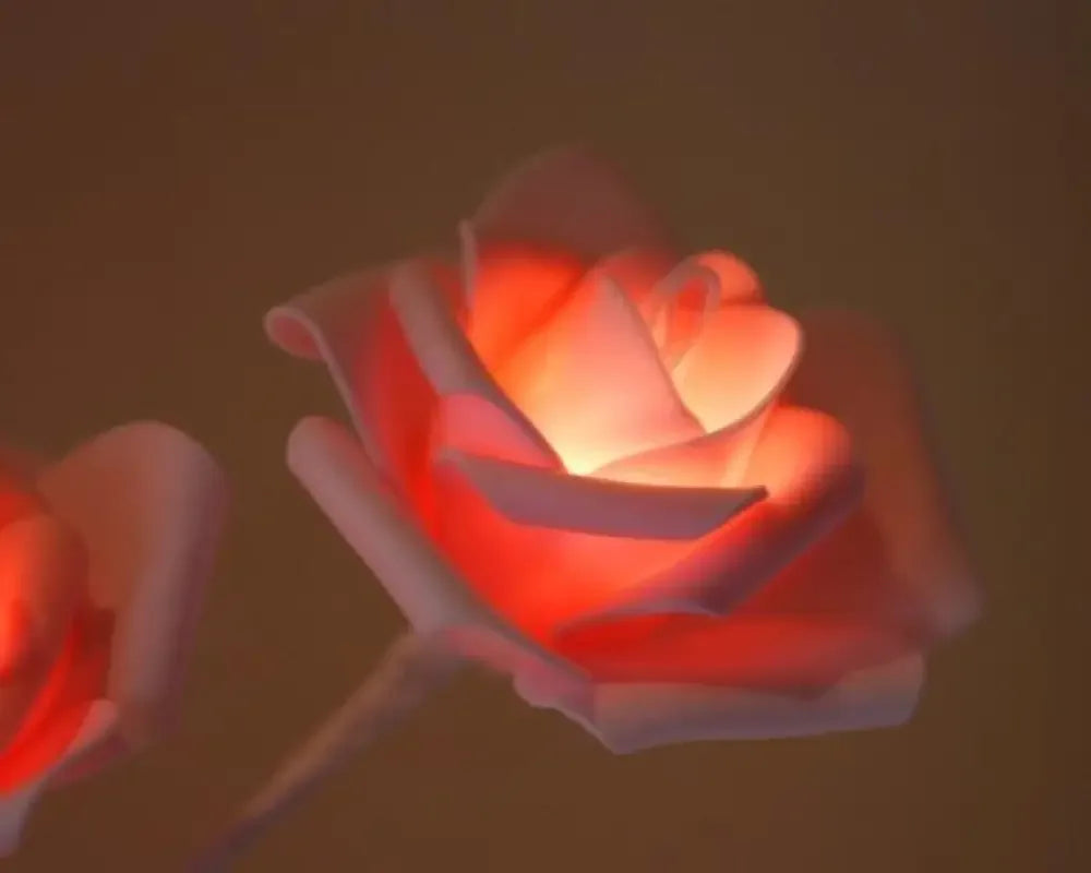Glowing Flowers Rose Decor