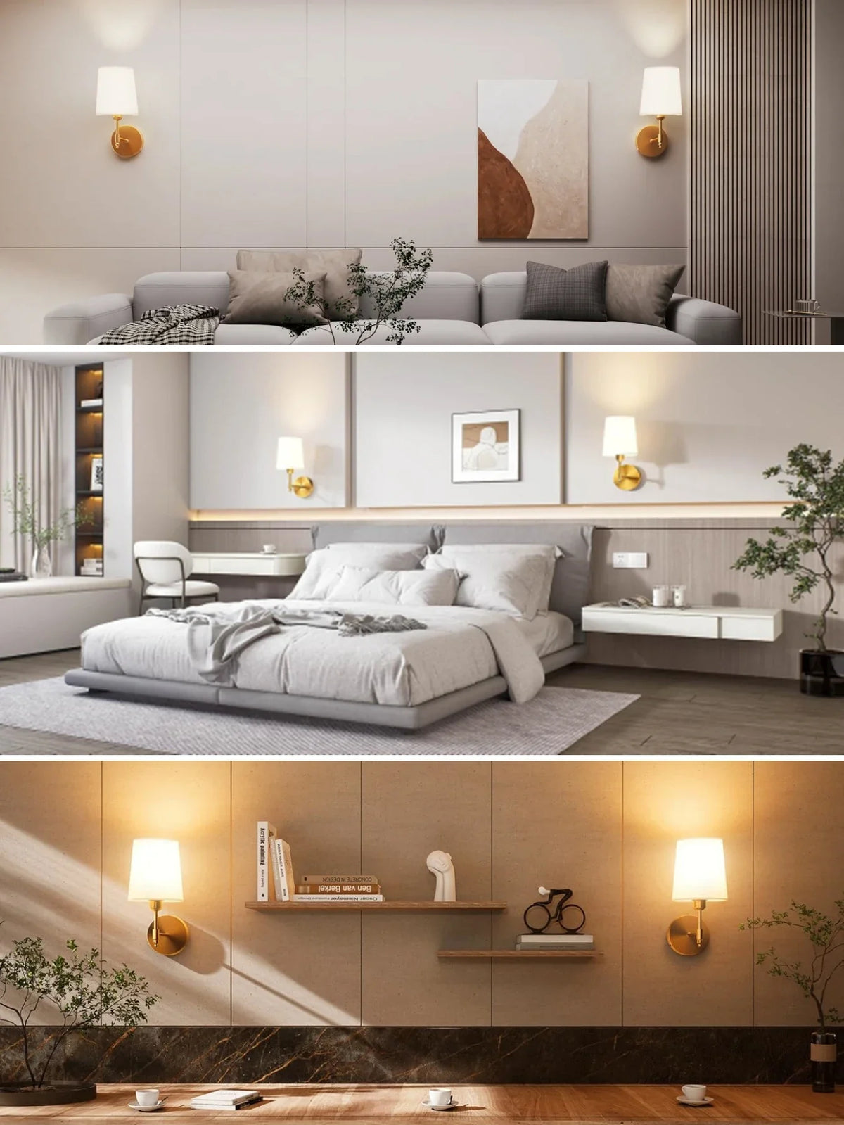 Wireless Rechargeable Wall Lamp – 15-Color Dimmable & Remote