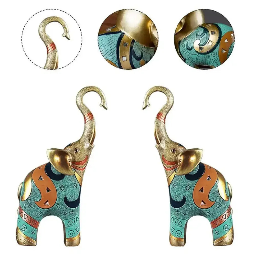 Good Luck Elephant Statue Decorations For Home