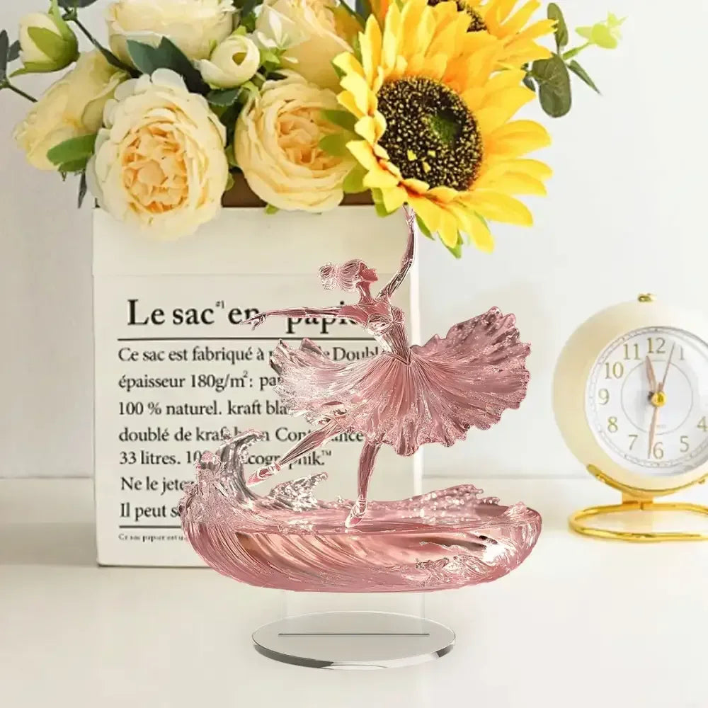 Graceful Ballet Dancer Statue Elegant Tabletop Decor Gift Dancers