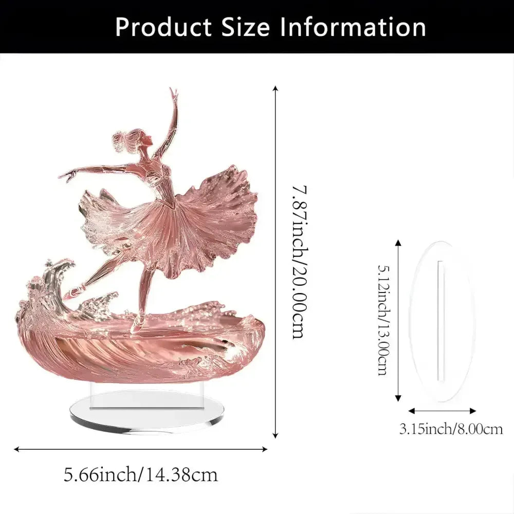 Graceful Ballet Dancer Statue Elegant Tabletop Decor Gift Dancers