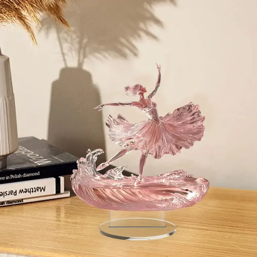 Graceful Ballet Dancer Statue Elegant Tabletop Decor Gift Dancers