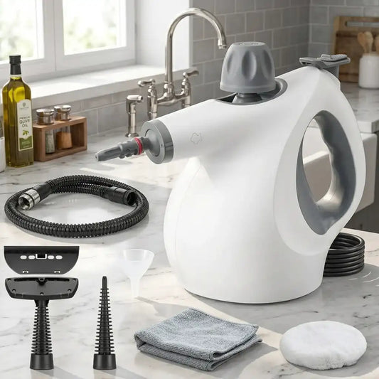 Pressurized Handheld Steam Cleaner 15.2OZ Multi-Purpose Portable Steamer with 14 Accessories