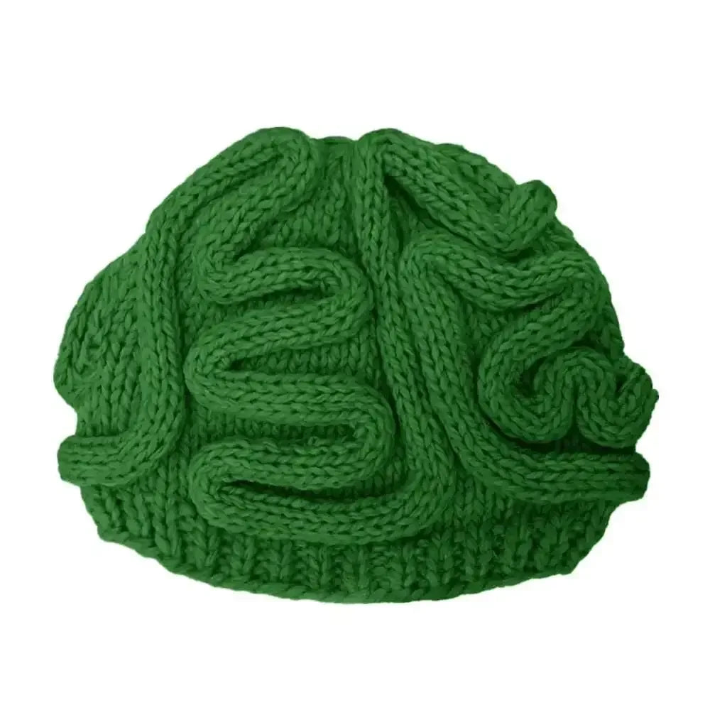 Handmade Knitted Spoof Halloween Brain Hat