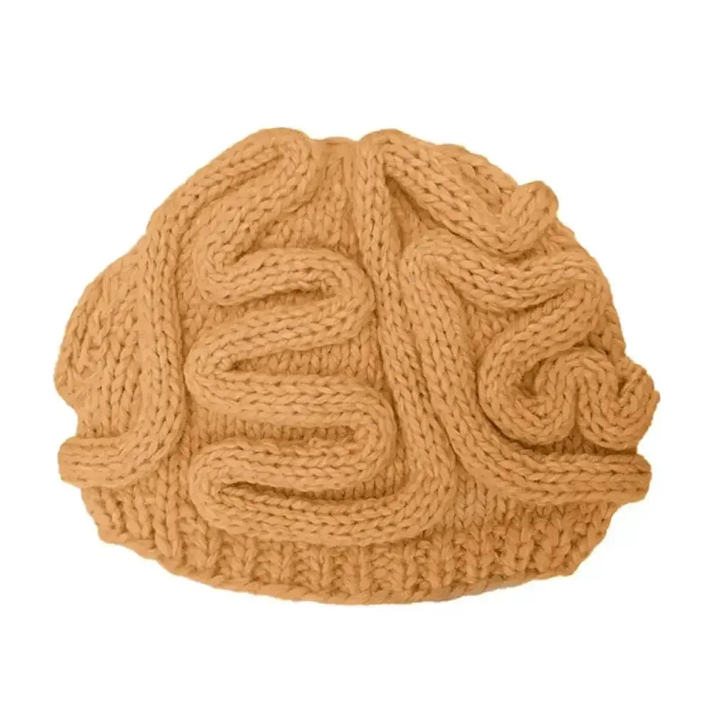 Handmade Knitted Spoof Halloween Brain Hat