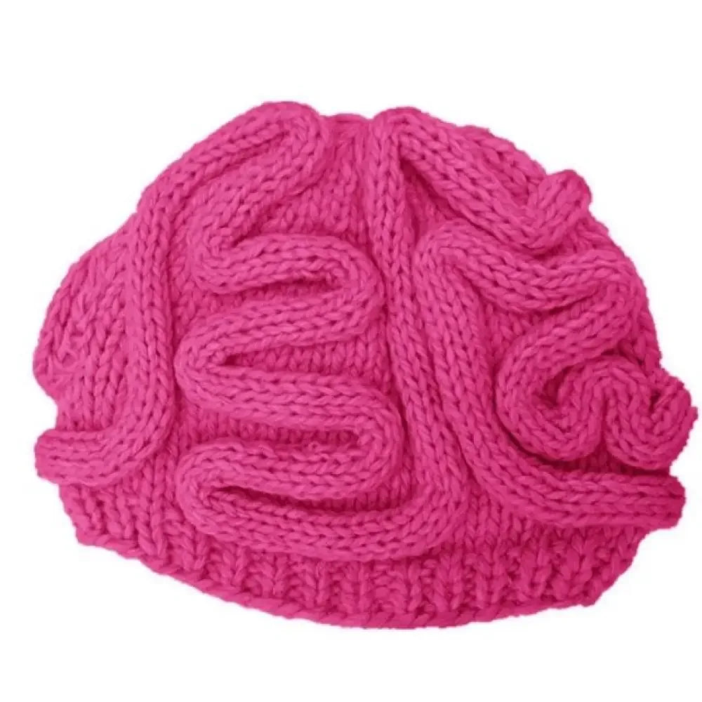 Handmade Knitted Spoof Halloween Brain Hat