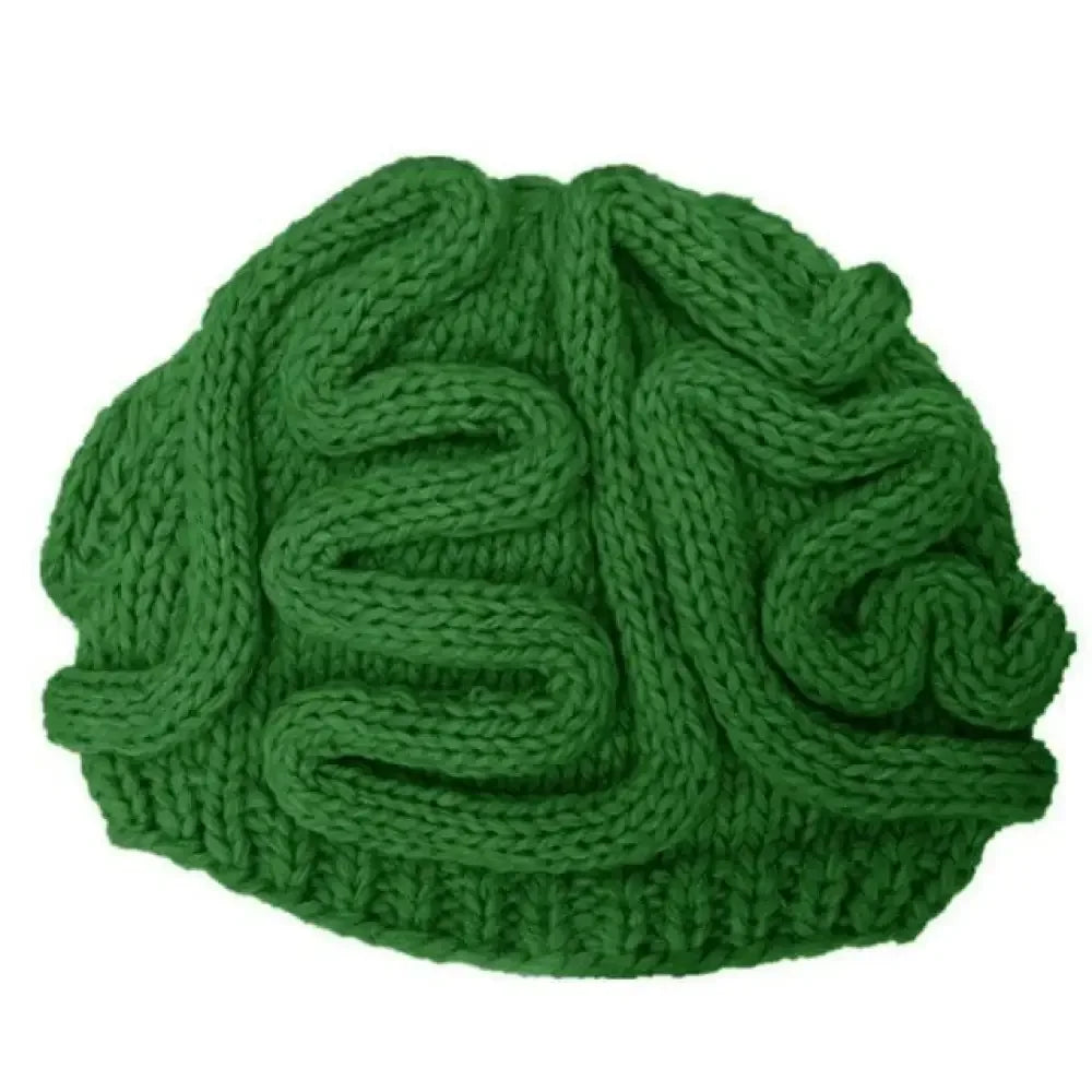 Handmade Knitted Spoof Halloween Brain Hat