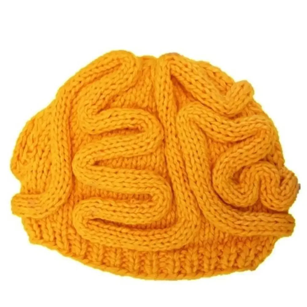 Handmade Knitted Spoof Halloween Brain Hat