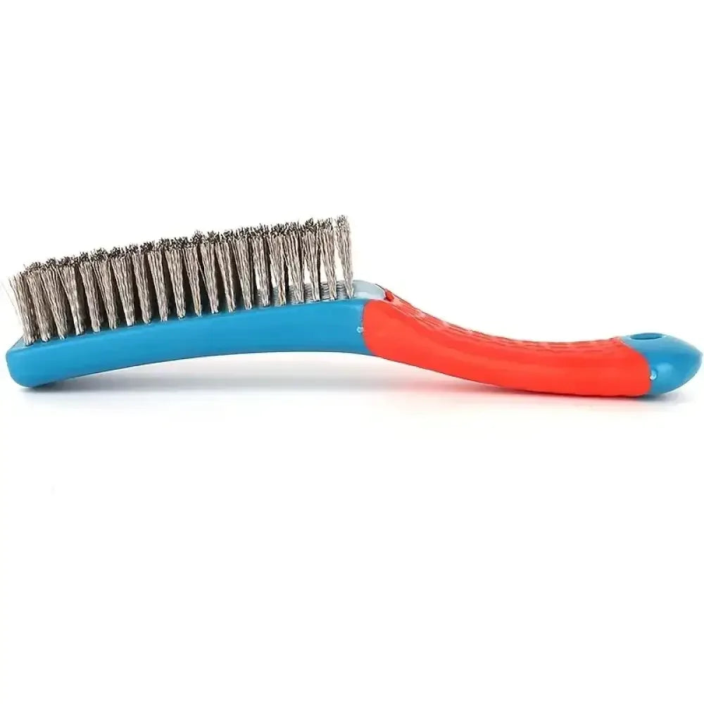 Heavy-Duty Stainless Steel Wire Brush | Rust, Slag & Paint Remover with Comfortable Ergonomic Handle
