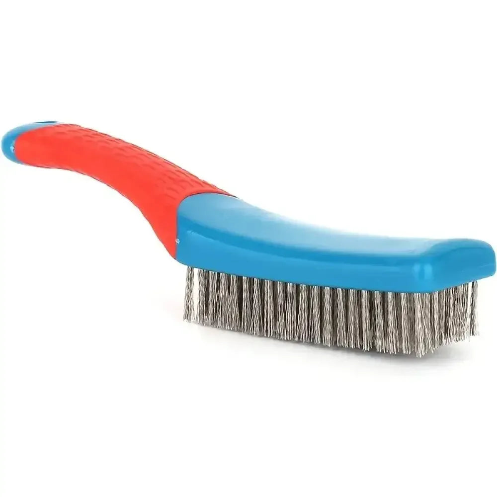 Heavy-Duty Stainless Steel Wire Brush | Rust, Slag & Paint Remover with Comfortable Ergonomic Handle