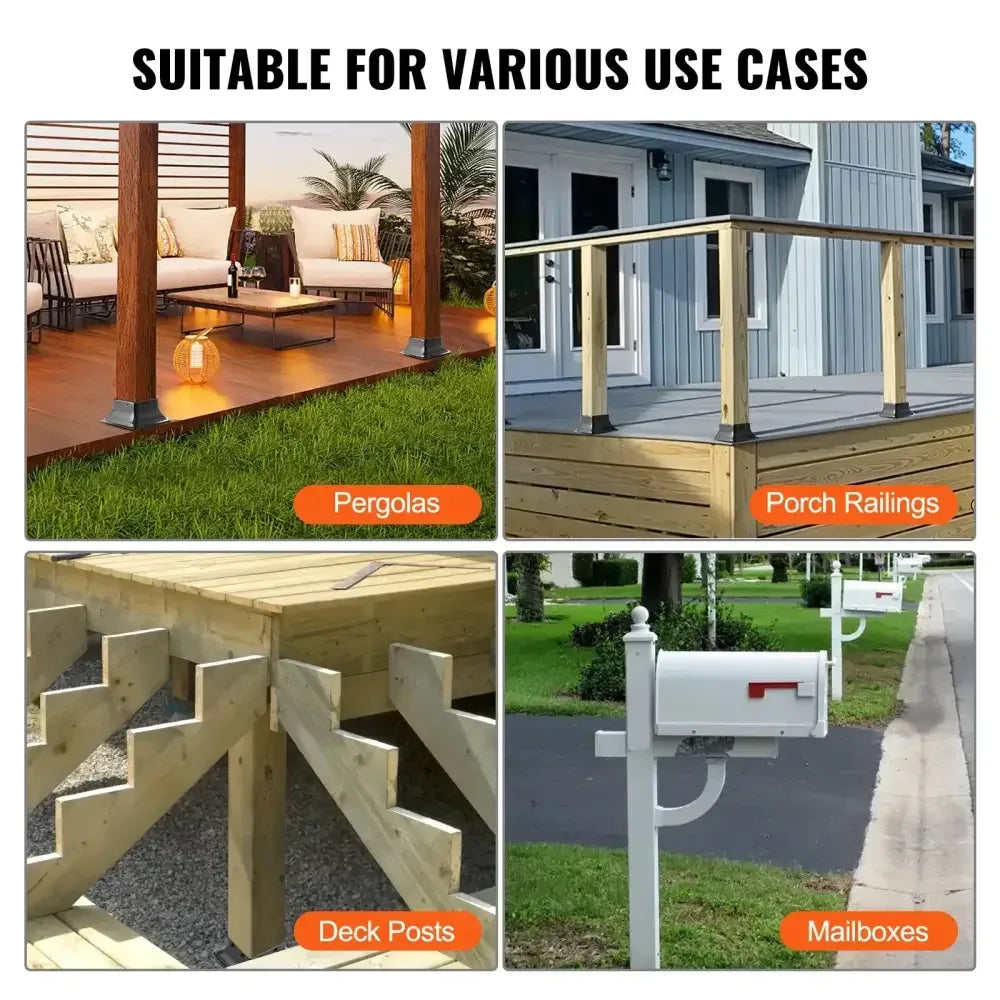 Heavy-Duty Steel Deck & Railing Support