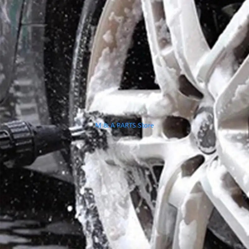 Water-Powered Spinning Detail Brush – Hydraulic Car & Home Cleaner