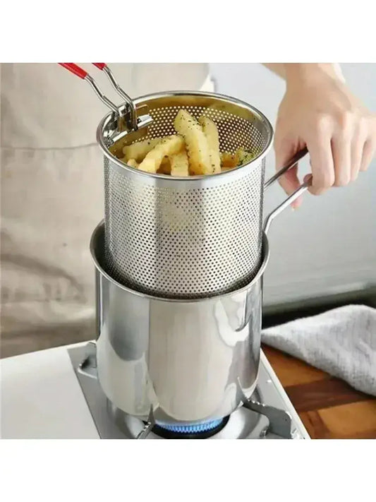 Home Deep Fryer with Filter Basket