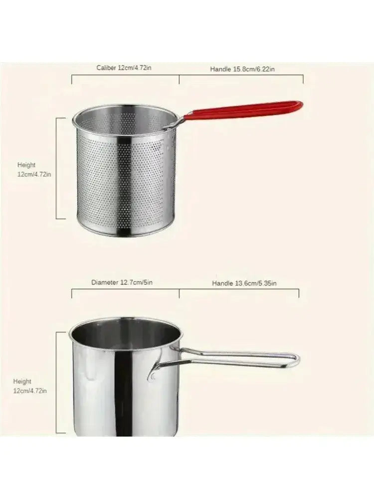 Home Deep Fryer with Filter Basket