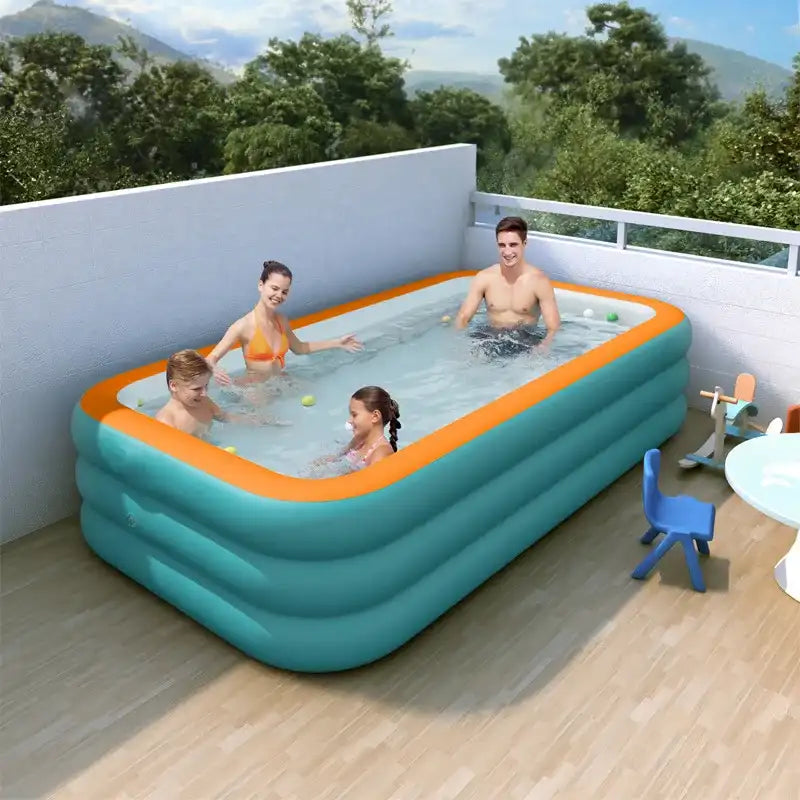 Rectangular Inflatable Family Pool