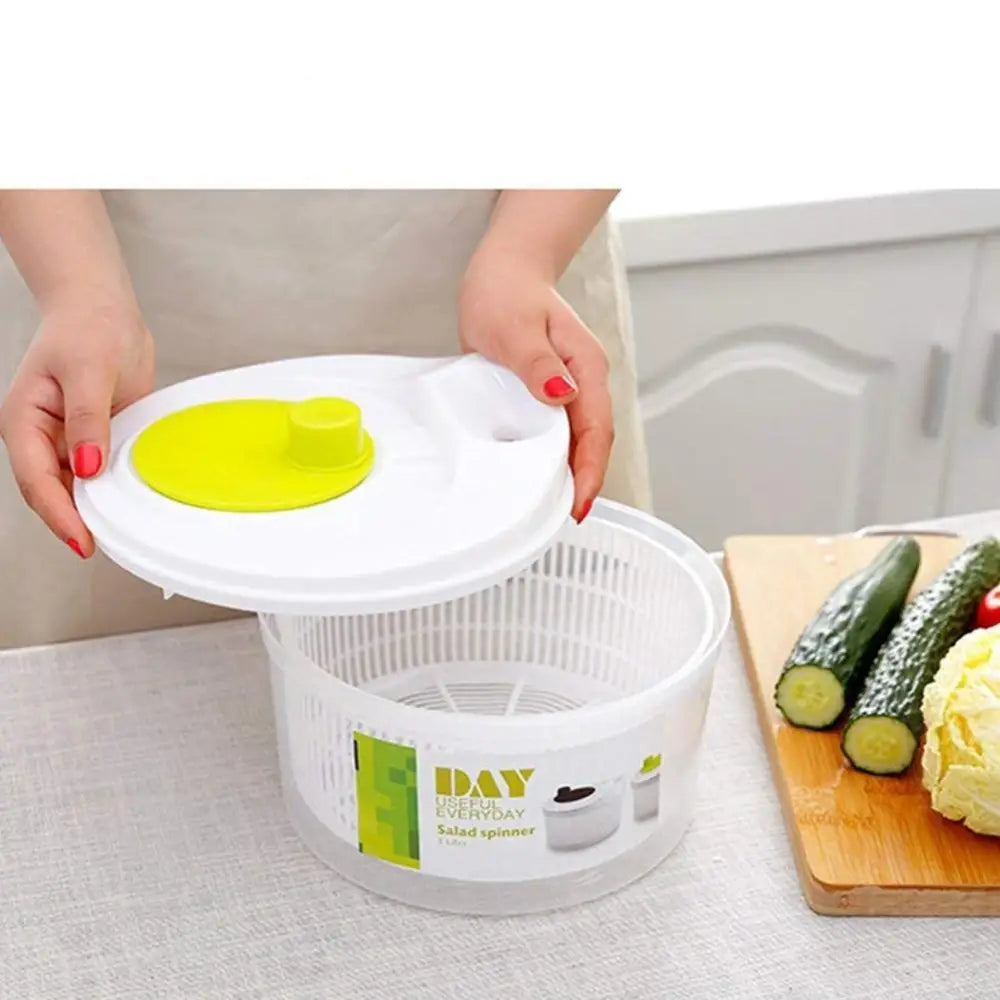 Household Hand-Cranked Vegetable Salad Spinner