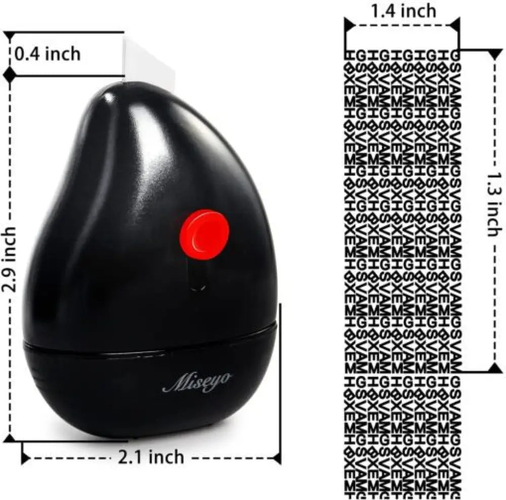Identity Theft Protection Roller Stamp with Box Opener