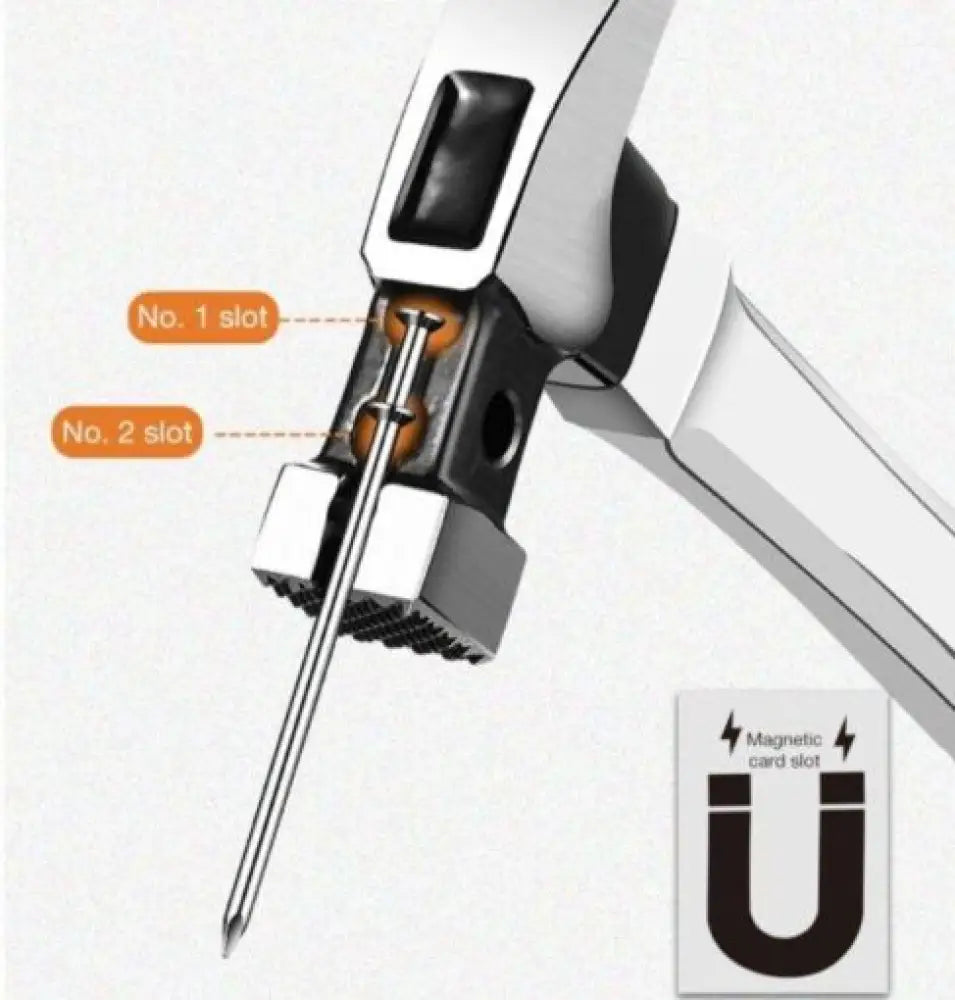 Improved Claw Hammer With Magnetic Nail Starter